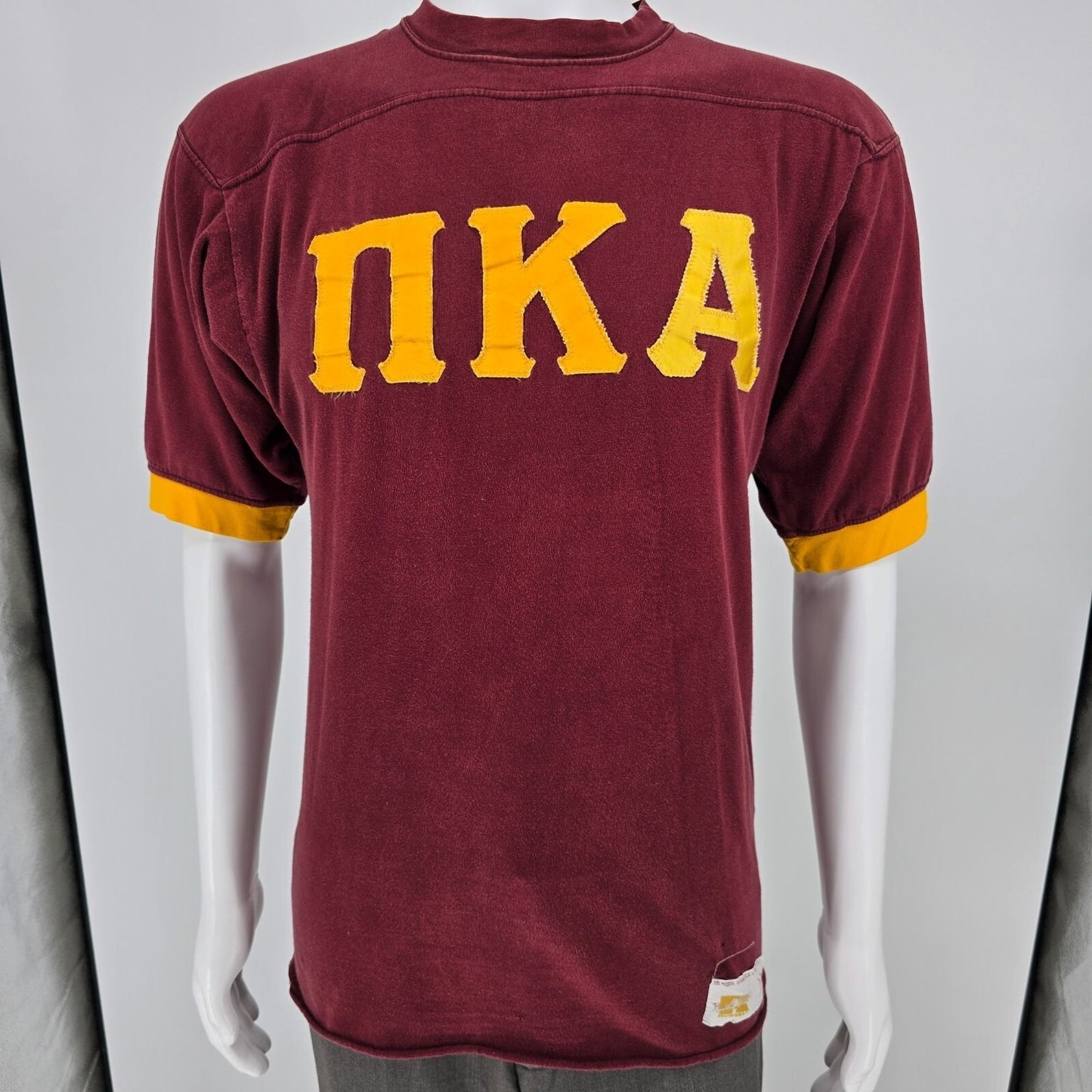 Vintage 1970s Russell Athletic ΠΚΑ Pi Kappa Alpha Fraternity Jersey T-Shirt (S)