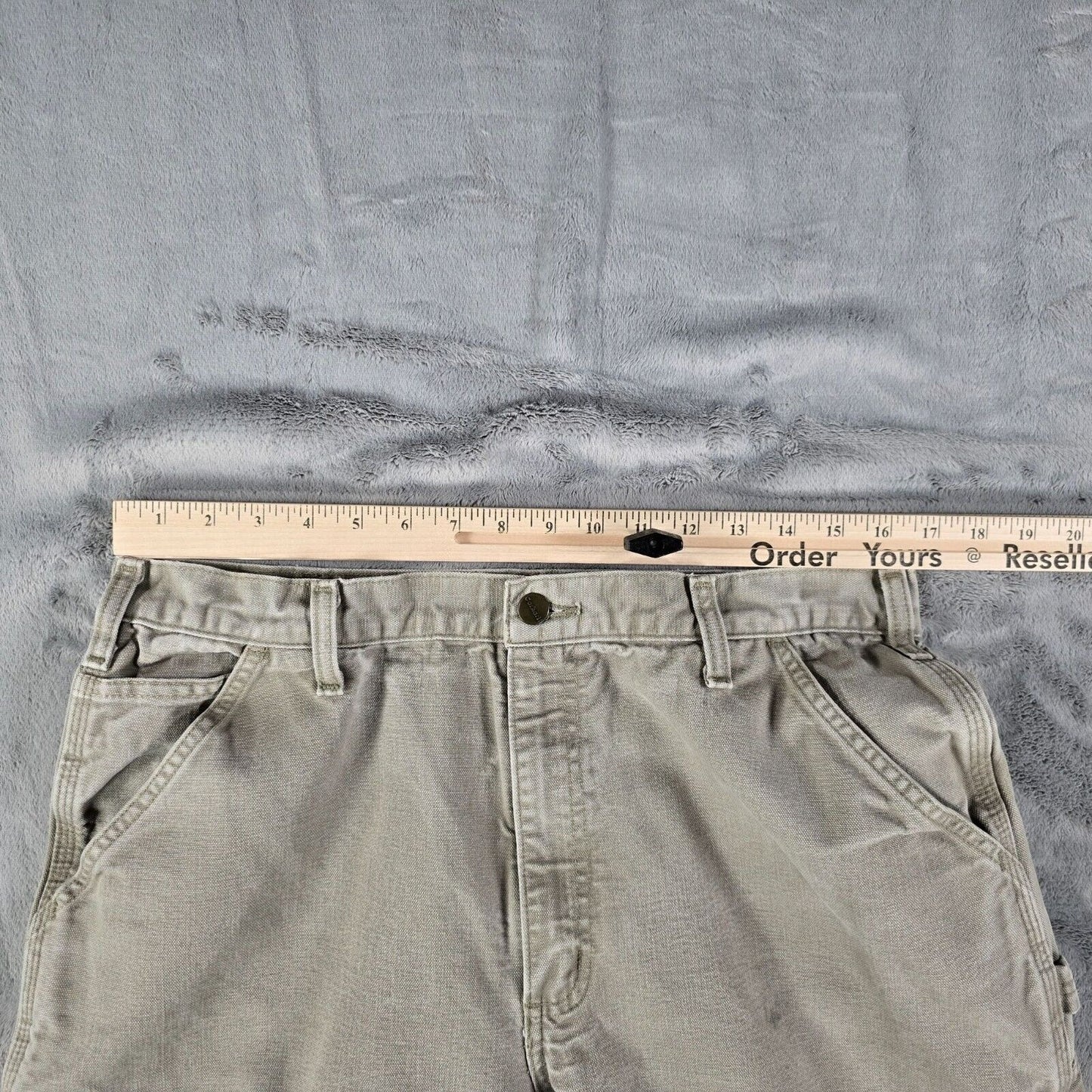 Vintage Y2K Carhartt B11 Men's Loose Fit Washed Duck Utility Work Pants (33x31)