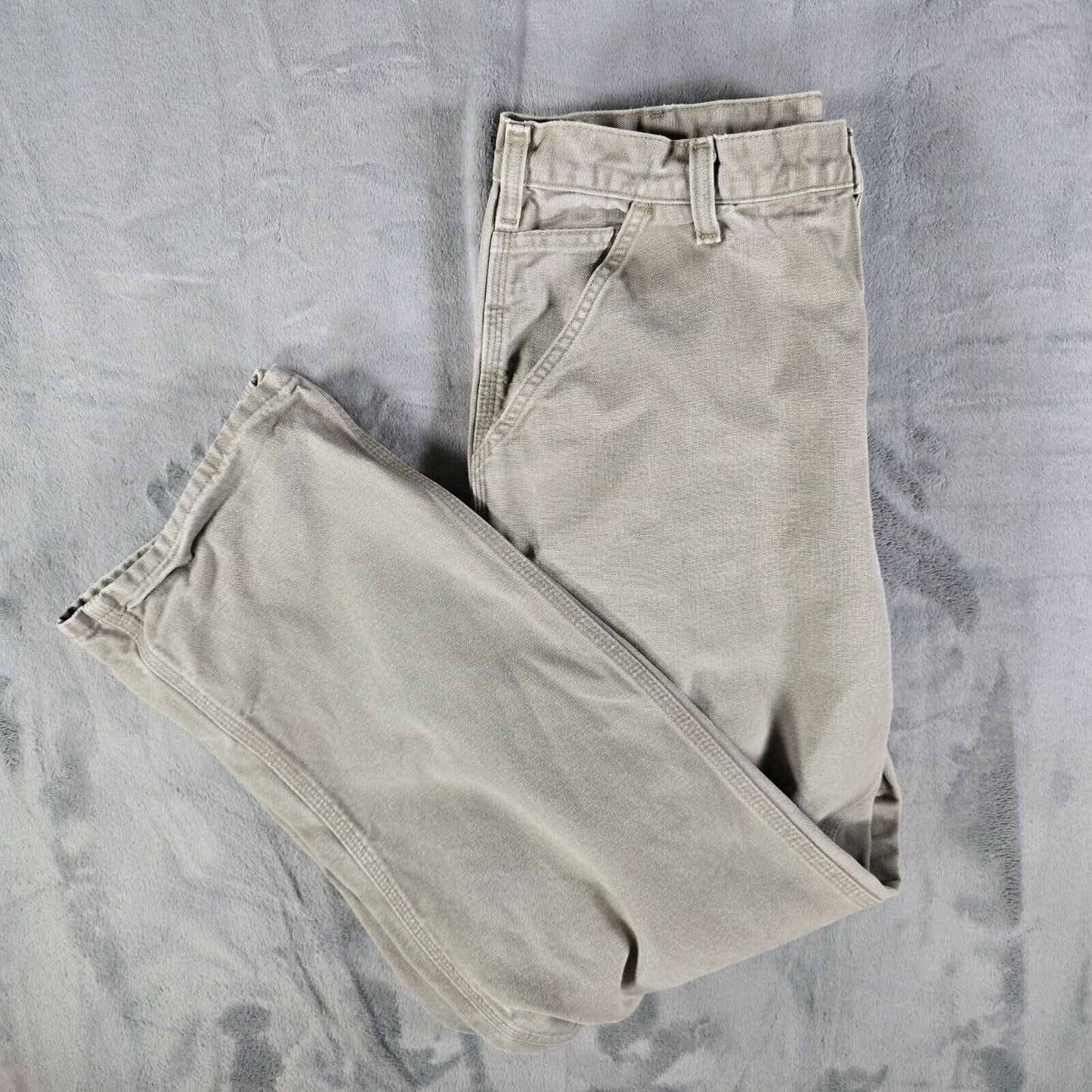 Vintage Y2K Carhartt B11 Men's Loose Fit Washed Duck Utility Work Pants (33x31)