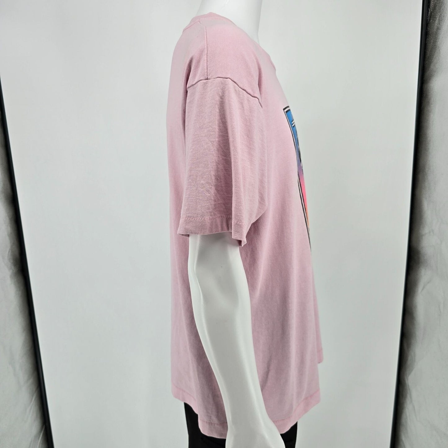 Vintage 1990s Expressions Unlimited Hot Air Balloon Sunset Pink T-Shirt (XL)