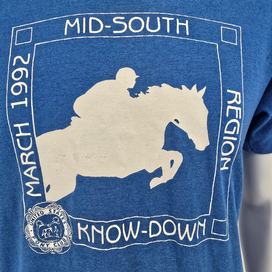 Vintage 1992 United States Pony Club Mid-South Region Know-Down T-Shirt (M)