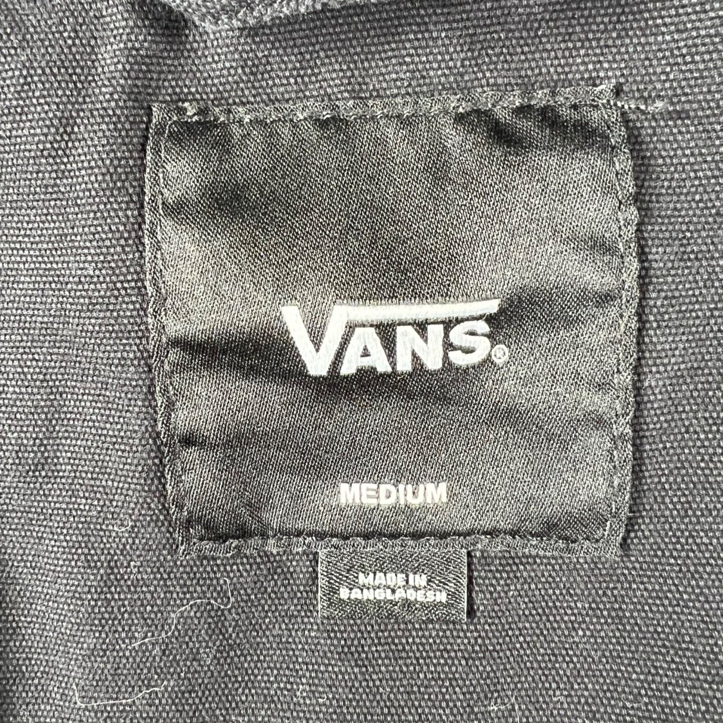 Vans Torrey Men's Black Skate Torrey Cotton Canvas Snap Button Jacket (Medium)