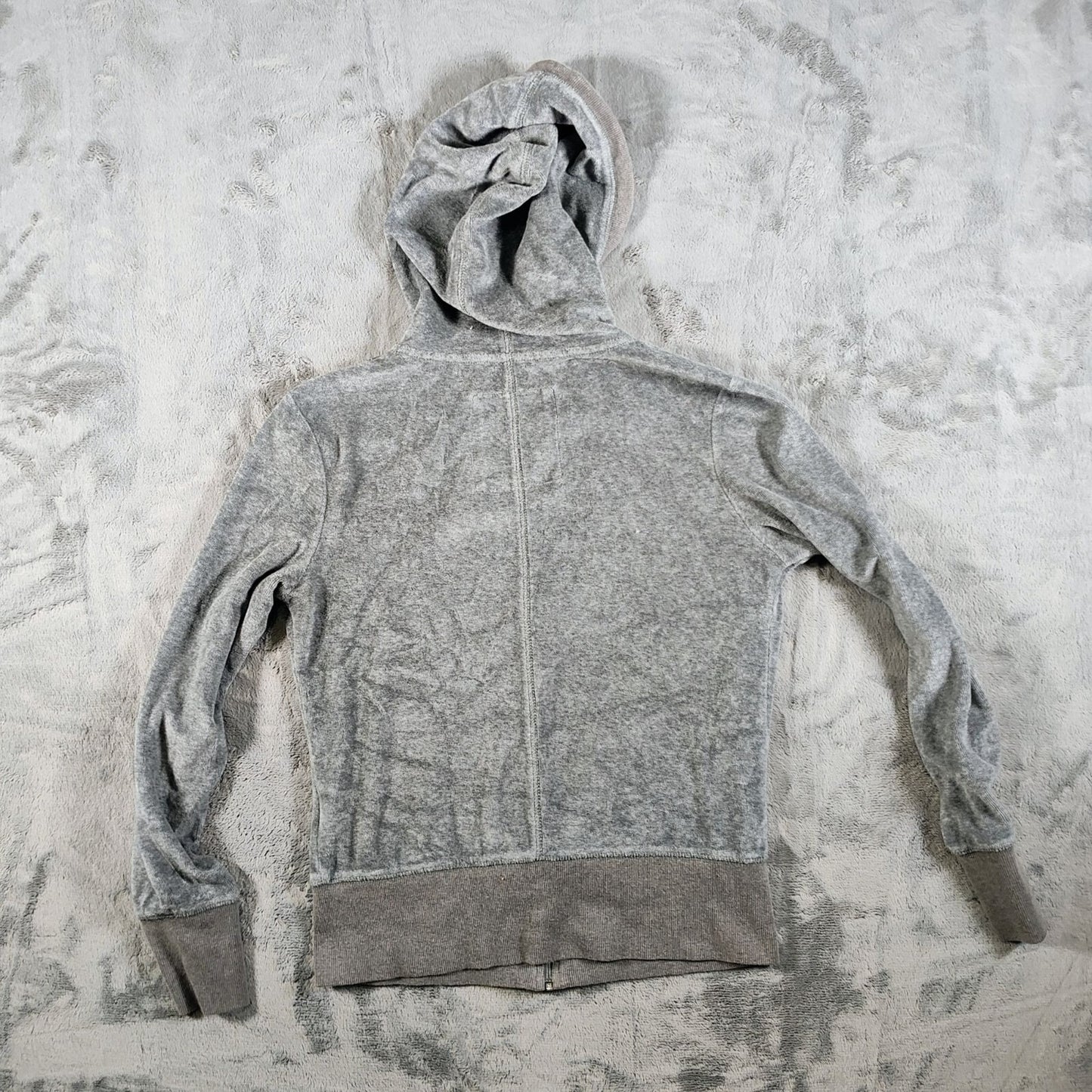 2010s Victoria's Secret VSX Sexy Sport Grey Zip-Up Hoodie Jacket (Small)