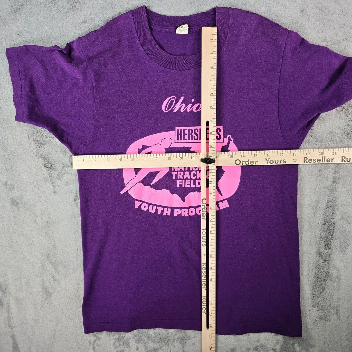 Vintage 1990 Screen Stars National Track & Field Youth Program Ohio T-Shirt (S)