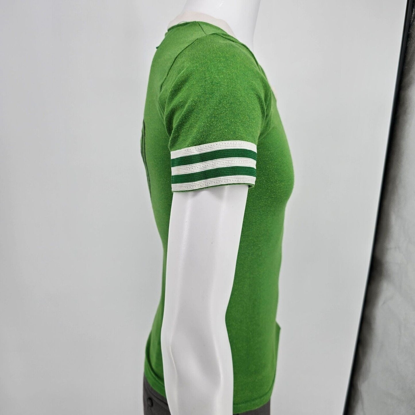Vintage 1980s Soffe Shirts Strongville Soccer Jersey #39 Ringer Tee T-Shirt (XS)