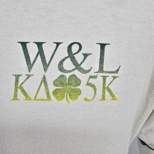 Vintage 2003 W&L Kappa Alpha 5K Benefitting Project Horizon Ringer Tee (M) *Fair