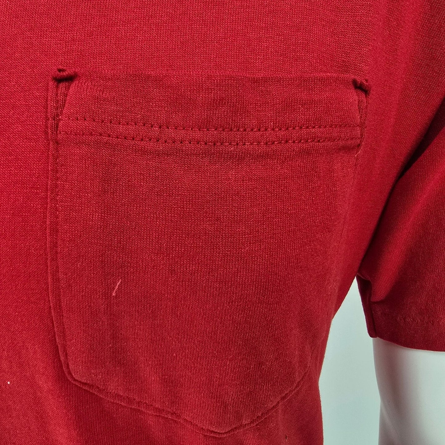 Distressed Vintage 1990s UAW Local 825 Auburn, Indiana Pocket T-Shirt (M/L)