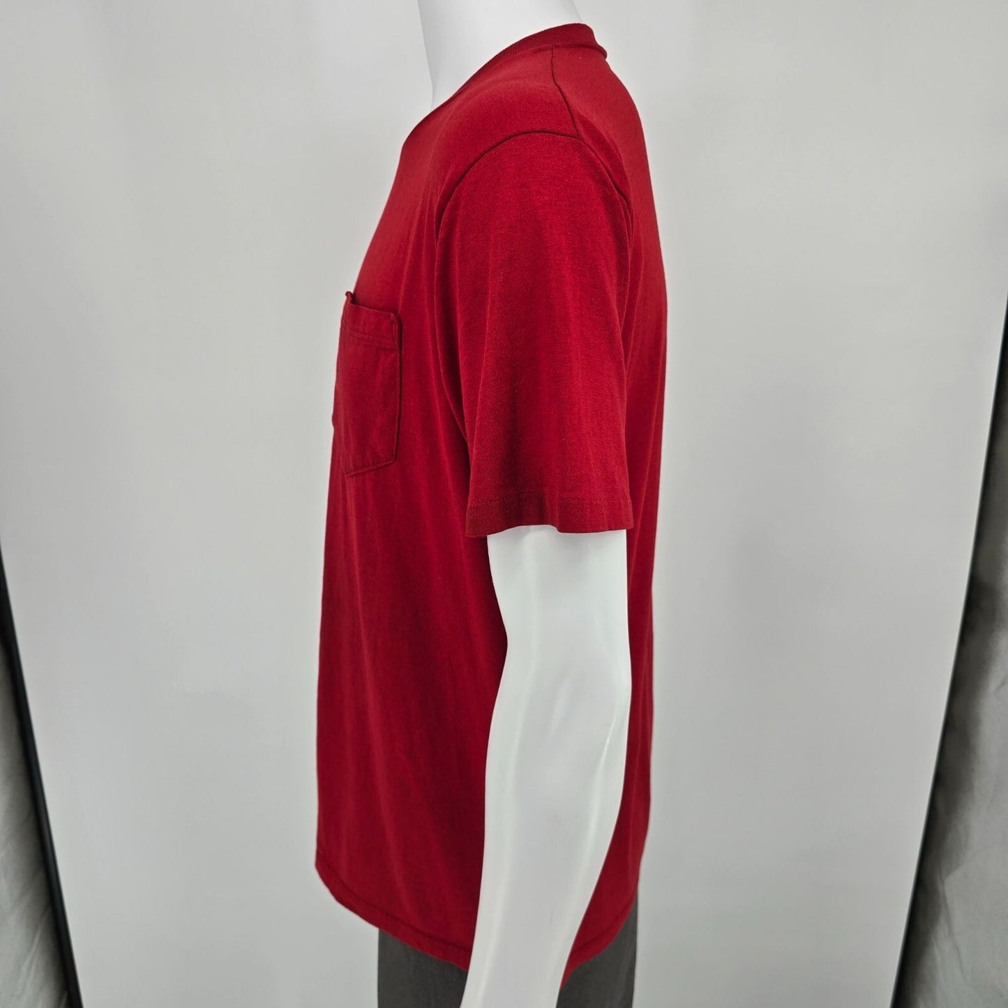 Distressed Vintage 1990s UAW Local 825 Auburn, Indiana Pocket T-Shirt (M/L)