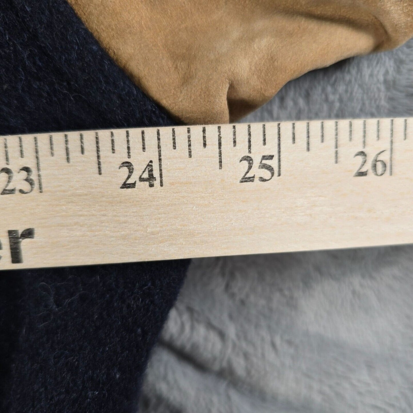 Vintage 80s/90s Pierre Cardin Mens Wool and Leather Blue Varsity Jacket (Large)