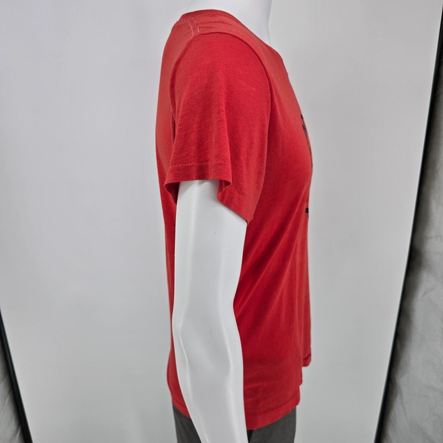 Thrashed 1970s Vintage L.V.F.D. "Over Da Hill Gang" Thin Firefighter T-Shirt (M)