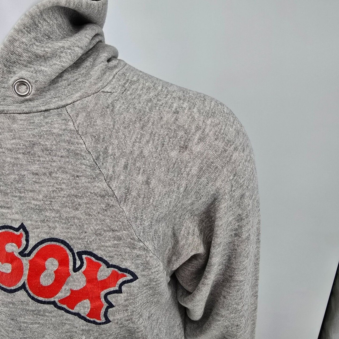 Vintage Distressed Early 1980s Cabot Knitting Mills Boston Red Sox Hoodie (M)