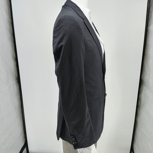 Boss Hugo Boss Black with Blue Chalk Stripes James4/Sharp6 Suit Jacket (38R)
