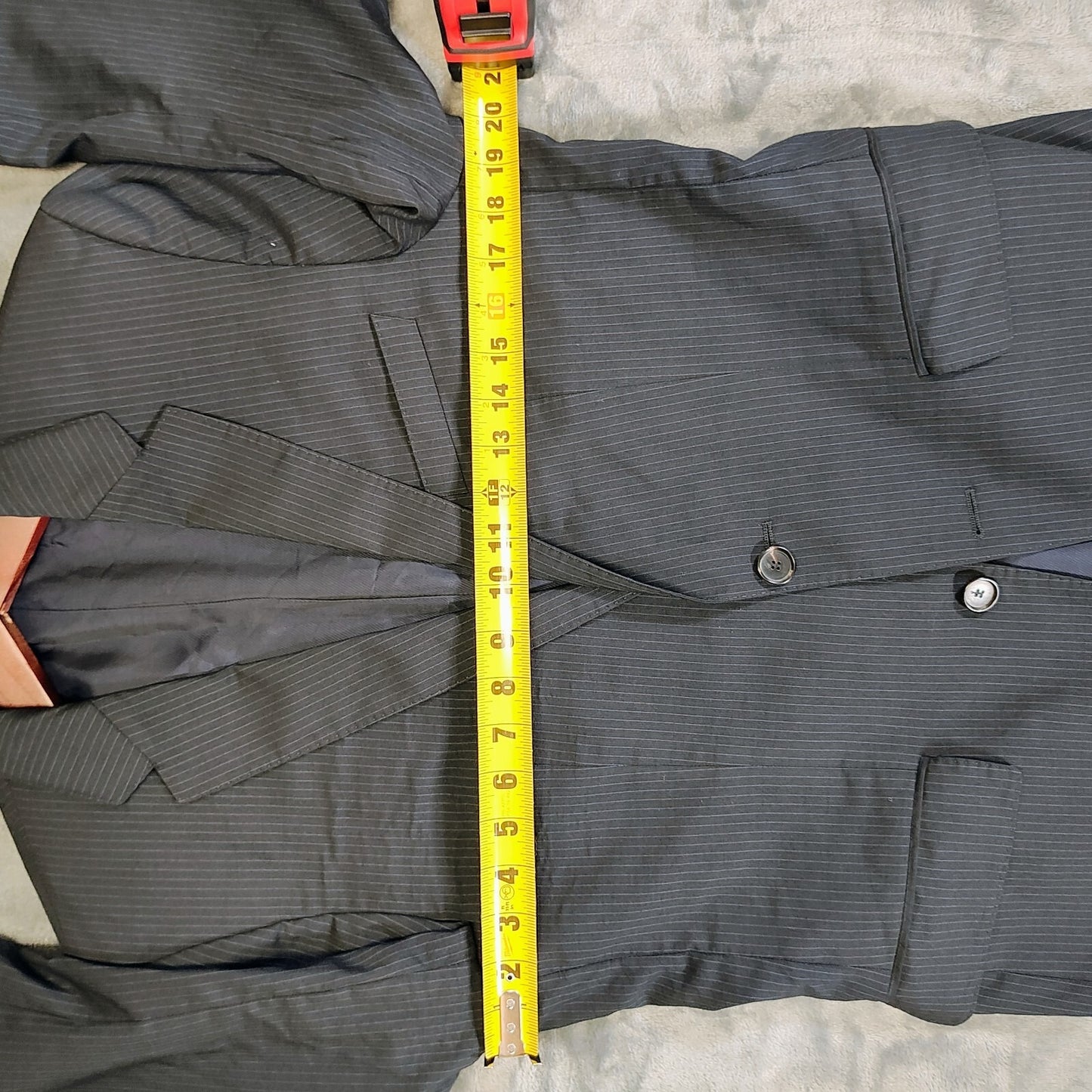 Boss Hugo Boss Black with Blue Chalk Stripes James4/Sharp6 Suit Jacket (38R)