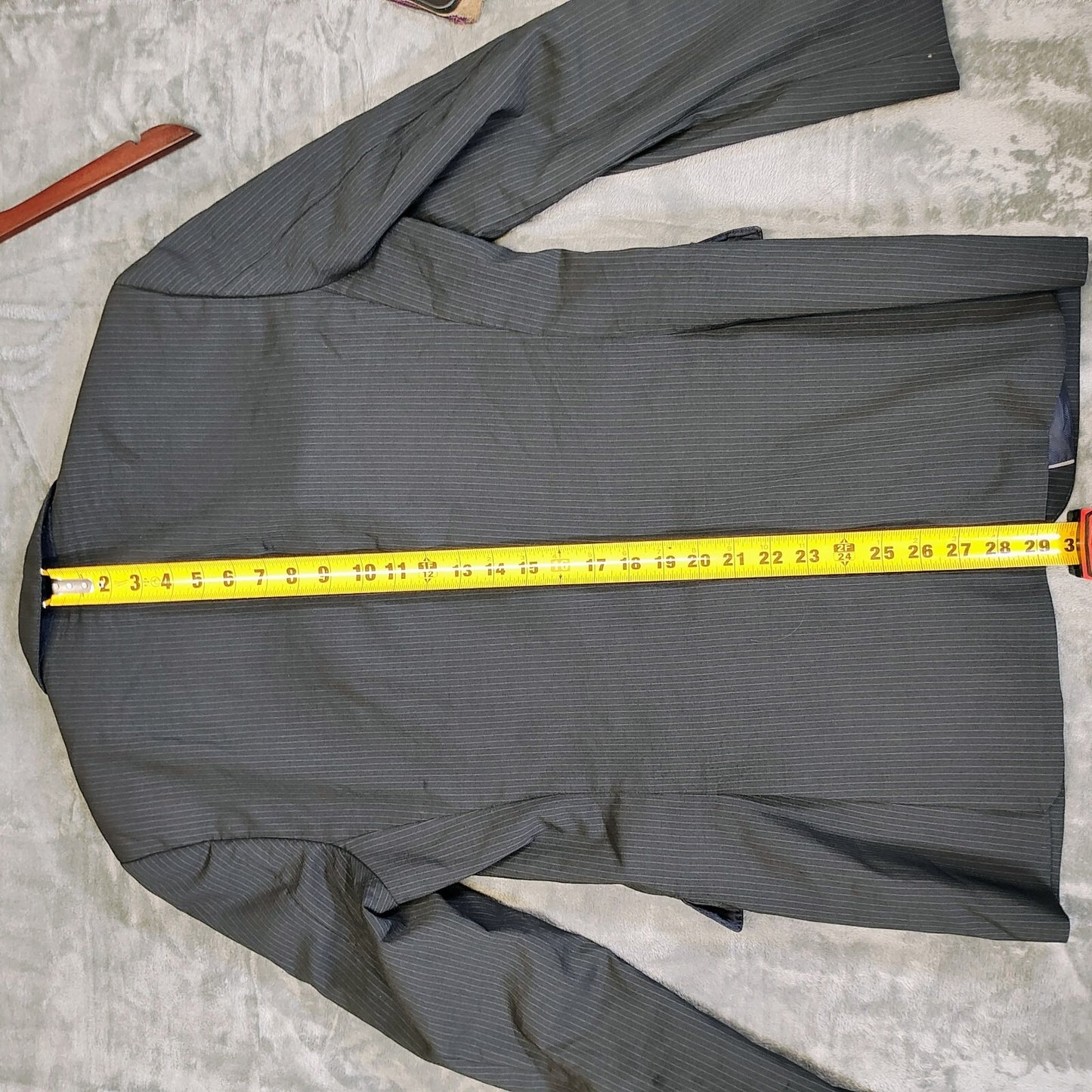 Boss Hugo Boss Black with Blue Chalk Stripes James4/Sharp6 Suit Jacket (38R)