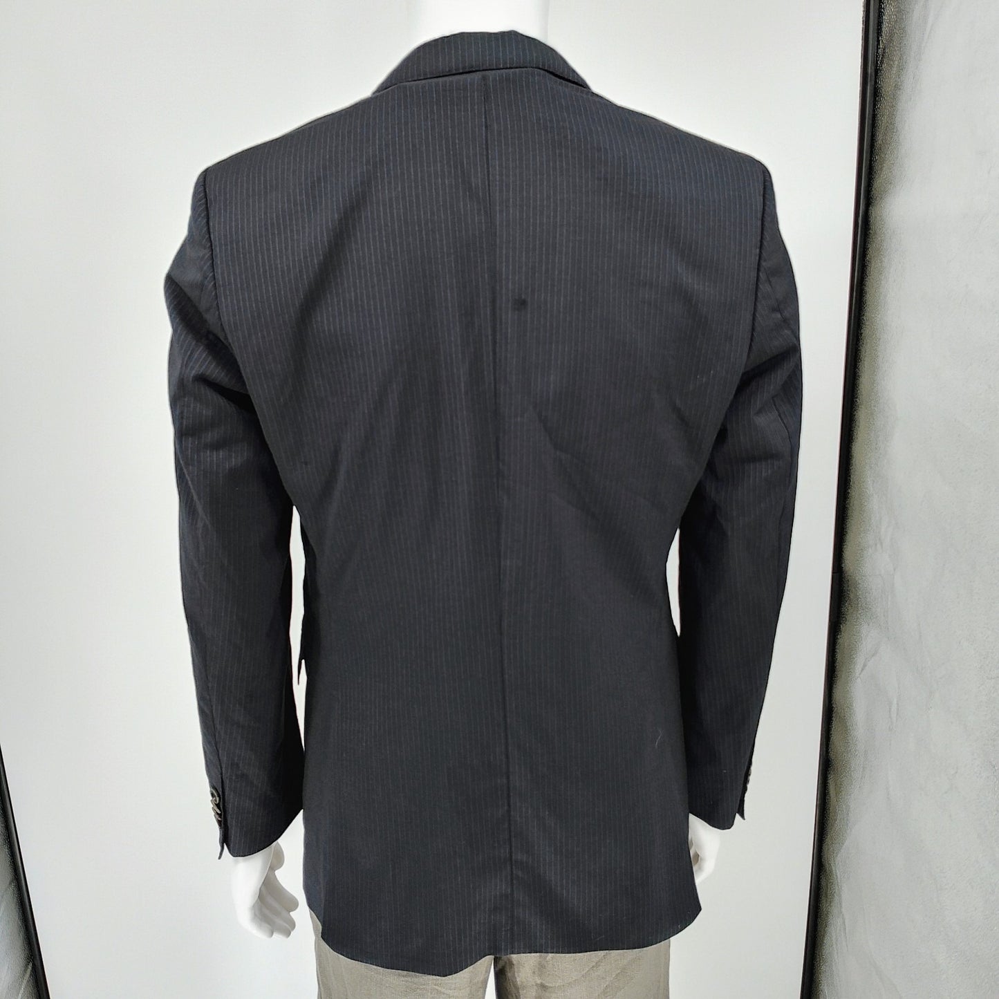 Boss Hugo Boss Black with Blue Chalk Stripes James4/Sharp6 Suit Jacket (38R)