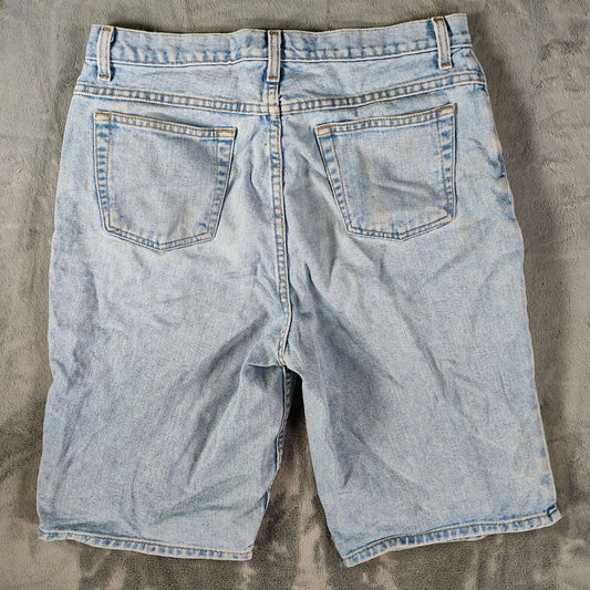 Vintage 1990s Knee Shorts Clothing Company Baggy Streetwear Jean Shorts (32.5")