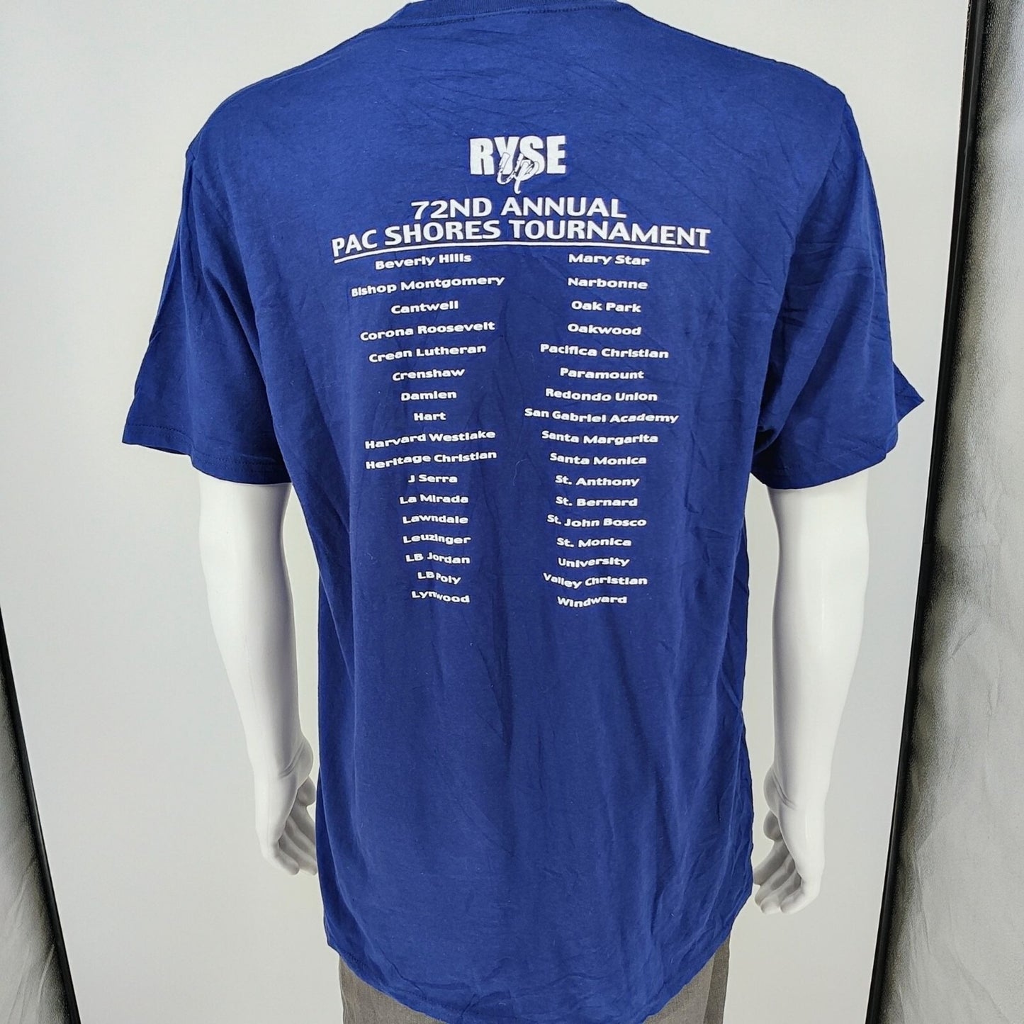 Redondo Union High School Ryse Williams 72nd Pac Shores Tournament T-Shirt (L)