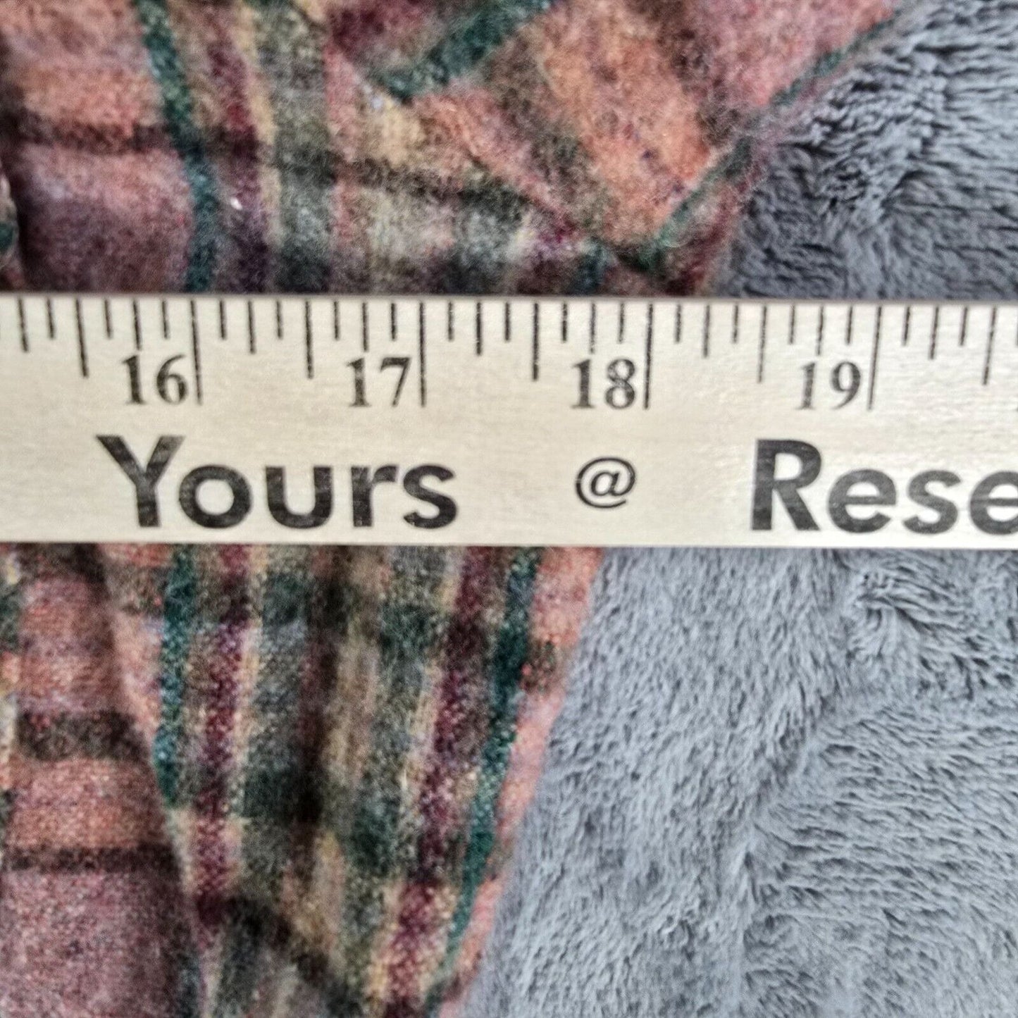 Vintage 1980s Arrow Sportswear Mens Pink Plaid Wool Blend Flannel Shirt (XS/S)