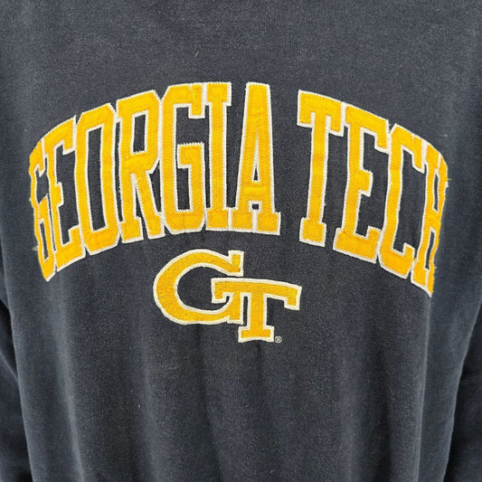2000s Press Box by Royce Apparel Georgia Tech Embroidered Pullover Hoodie (L)