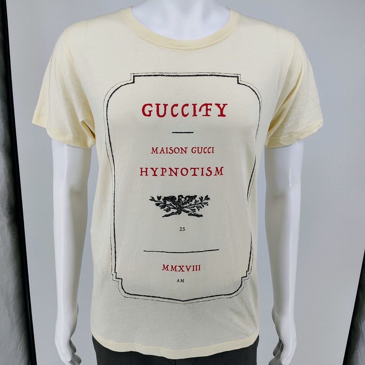 Gucci Apothecary Guccify Maison Gucci Hypnotism MMXVII Cream T-Shirt (XS)