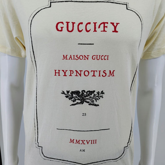 Gucci Apothecary Guccify Maison Gucci Hypnotism MMXVII Cream T-Shirt (XS)