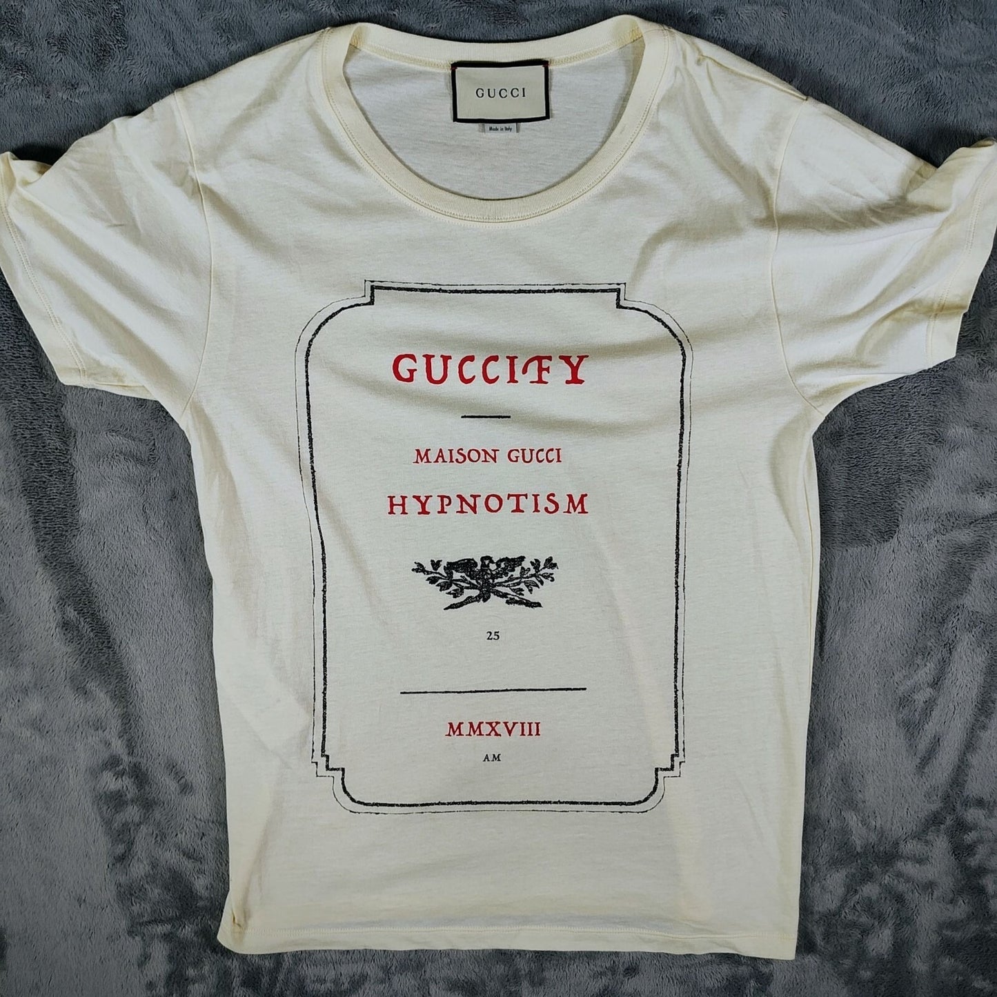 Gucci Apothecary Guccify Maison Gucci Hypnotism MMXVII Cream T-Shirt (XS)
