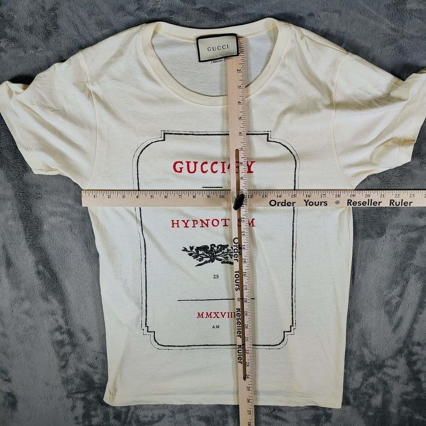 Gucci Apothecary Guccify Maison Gucci Hypnotism MMXVII Cream T-Shirt (XS)