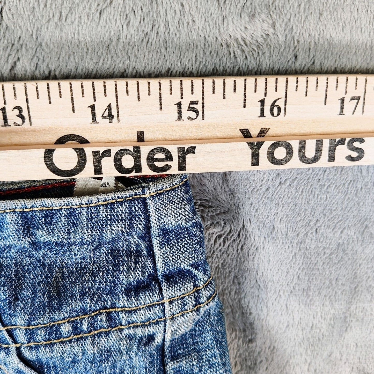 Tommy Hilfiger Jeans Y2K 2003 Women's Blue Jean Denim Shorts (Size 4) *Flawed
