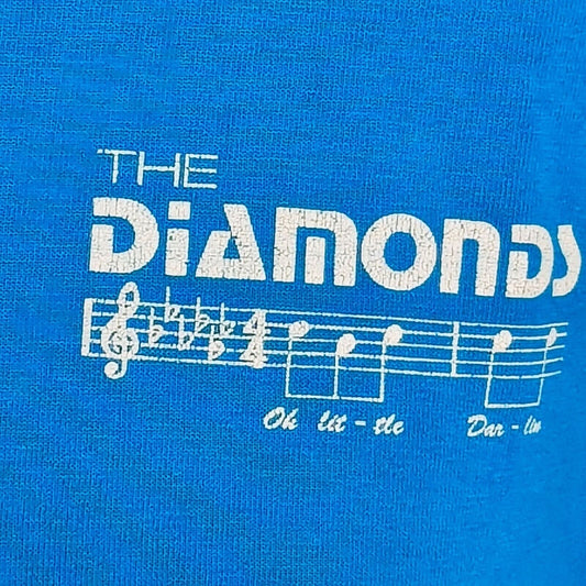 Thrashed Vintage Single Stitch The Diamonds Oh lit-tle Dar-Lin Band T-Shirt -XL