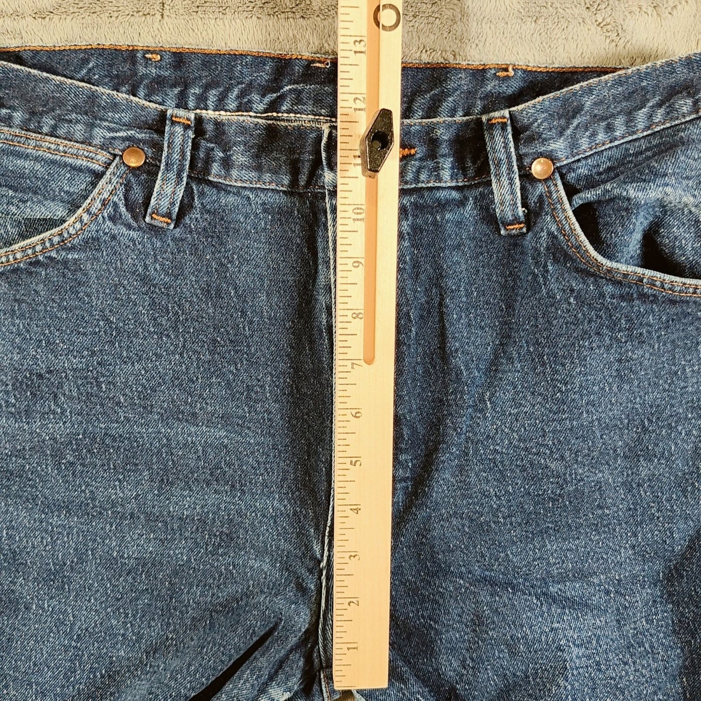 Y2K Wrangler Mens 947STR Cowboy Cut Stretch Jeans DIY Cut Off Shorts (Size 34)