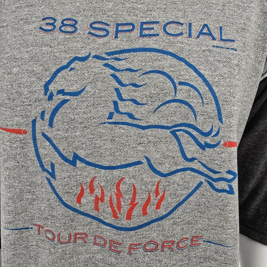 Vintage 1980s 38 Special Tour De Force 1984 Raglan Sleeve Band Sweatshirt (L)