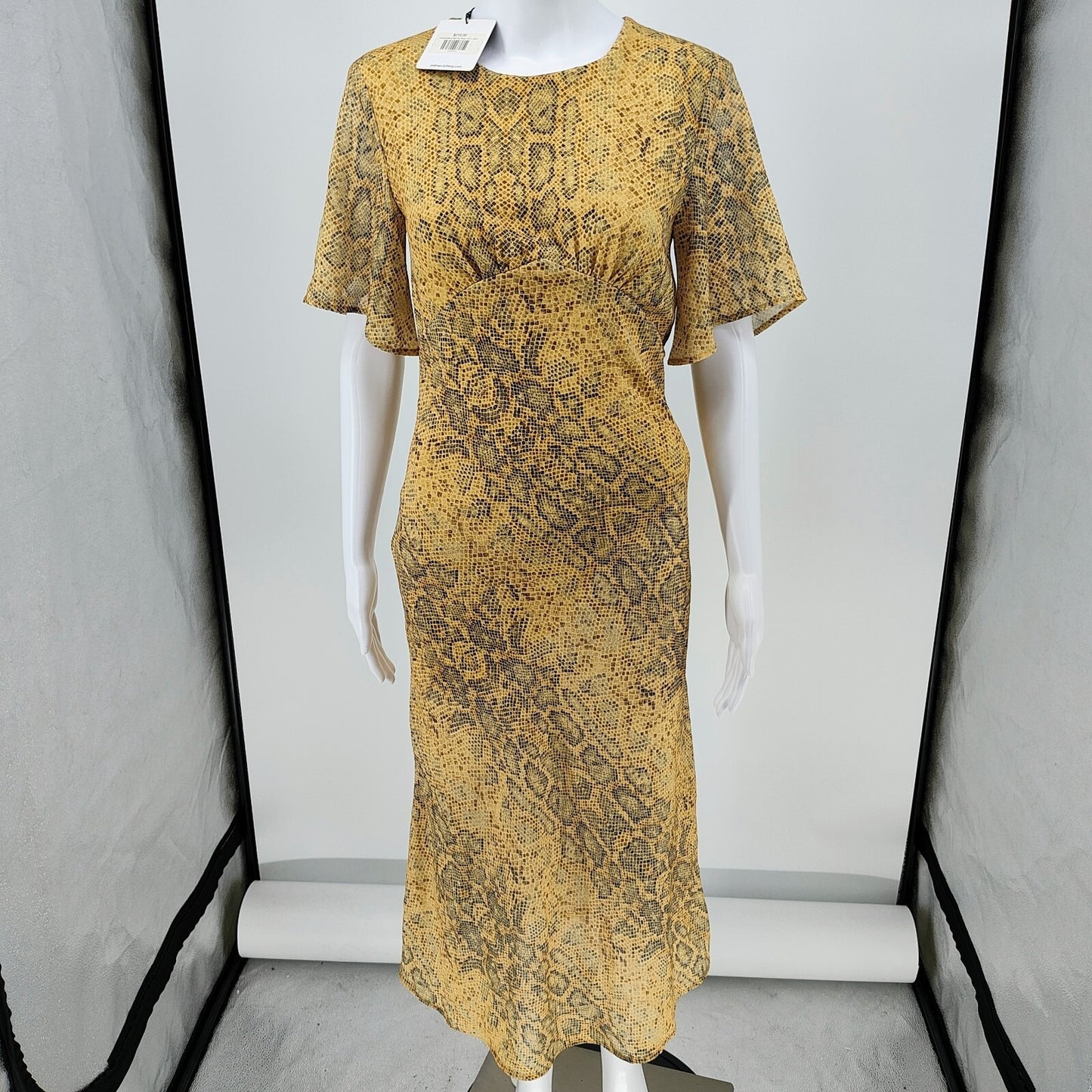 NWT Third Form Women's Yellow Animal Instincts Bias T-Shirt Dress (Size 2)