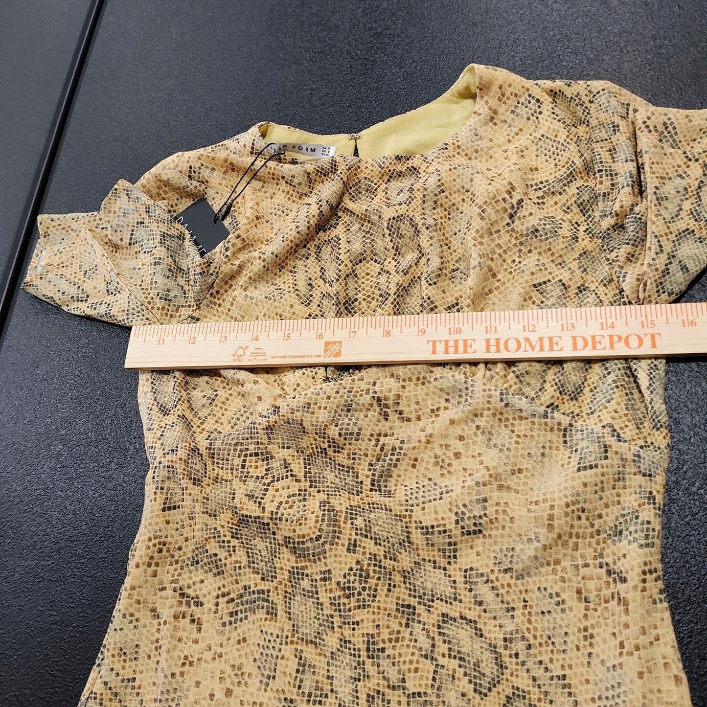 NWT Third Form Women's Yellow Animal Instincts Bias T-Shirt Dress (Size 2)