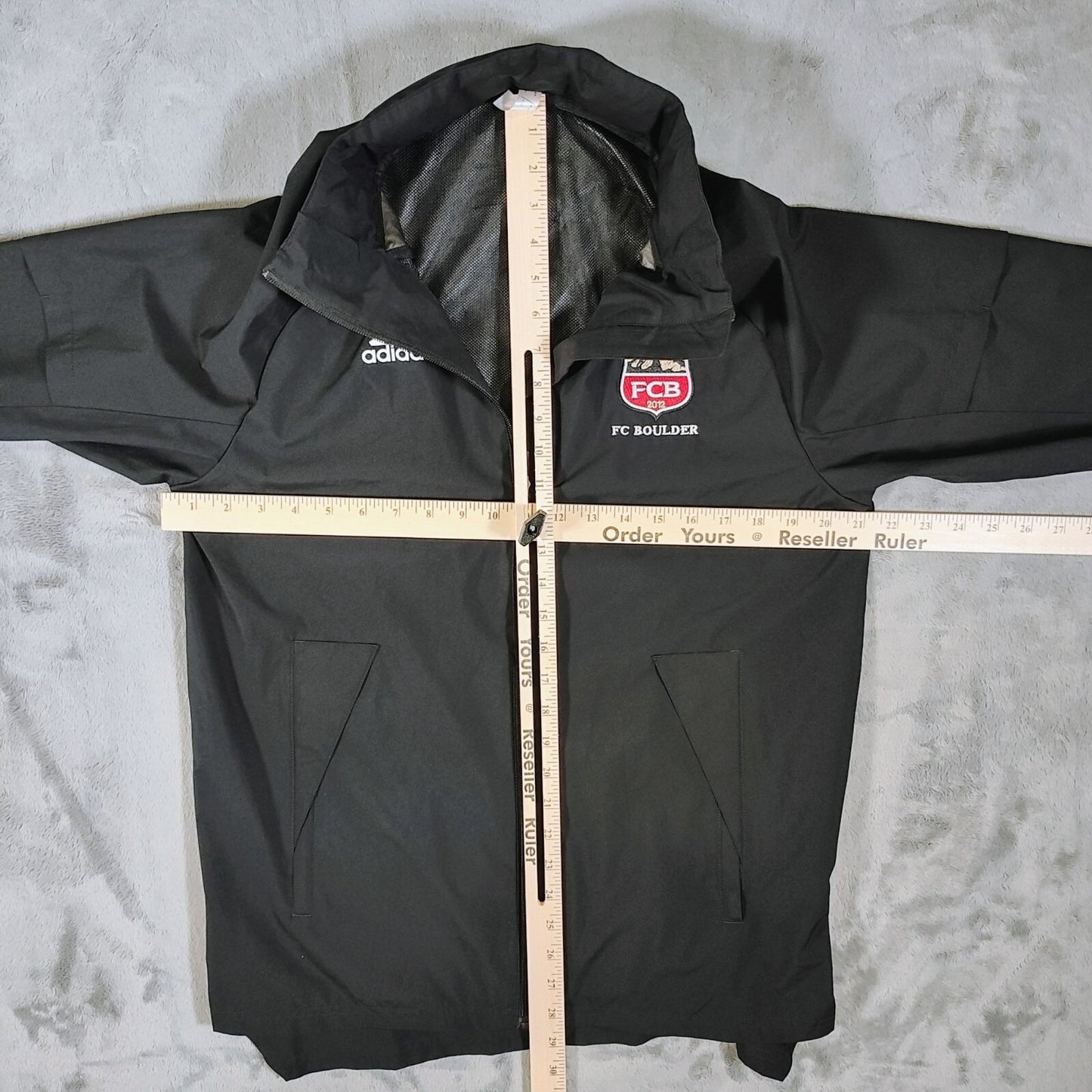 Adidas Mens FC Boulder 2012 Condivo 20 All Weather Windbreaker Soccer Jacket (S)
