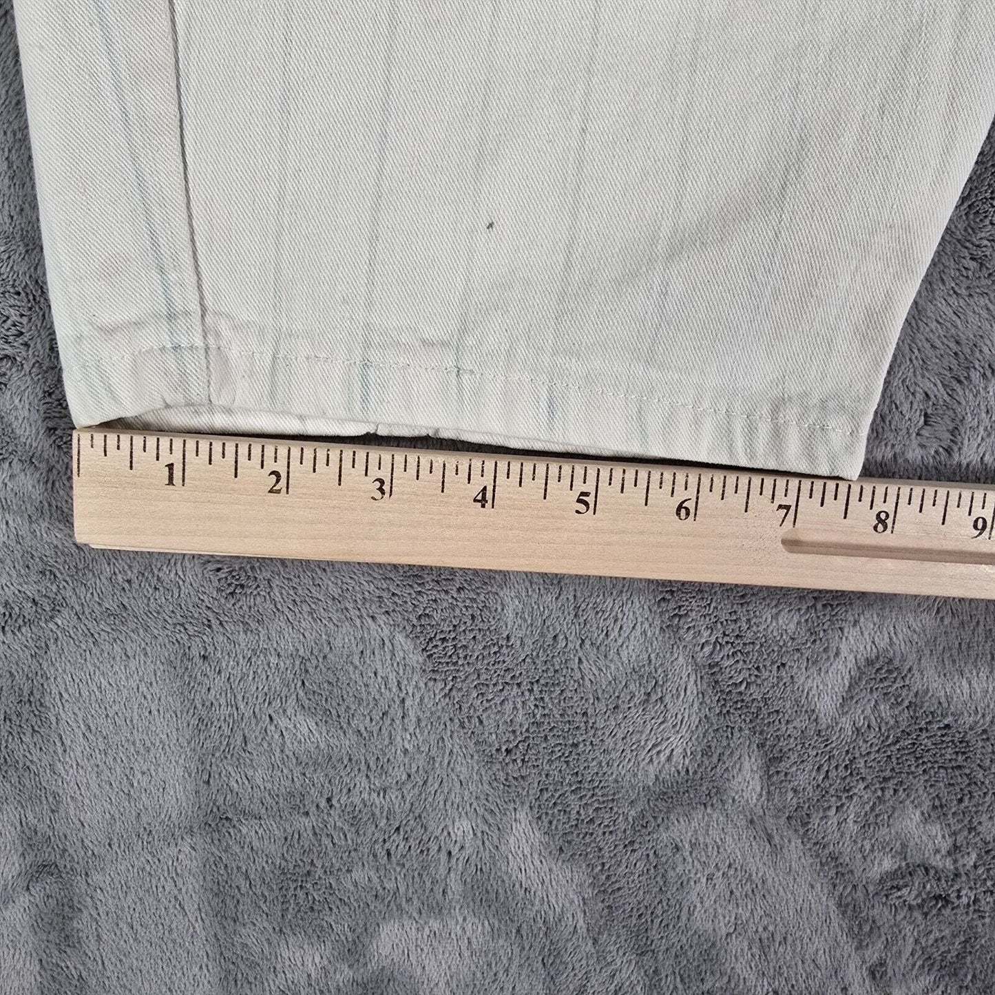 Vintage 1980s Distressed Lee "Puttering Around" Striped Golf Jeans (Juniors 13)