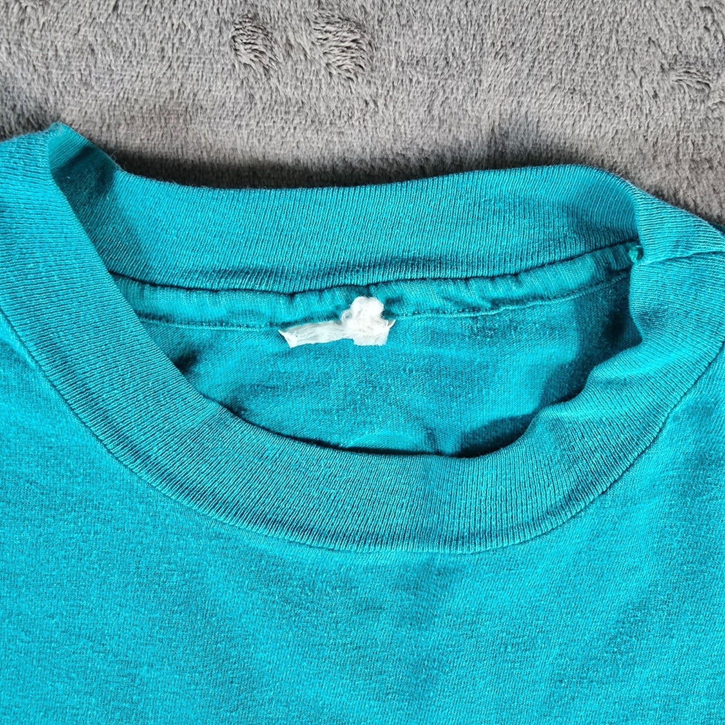 Vintage 1990s Maestas Glass Albuquerque, New Mexico Teal Promo/Work T-Shirt (L)