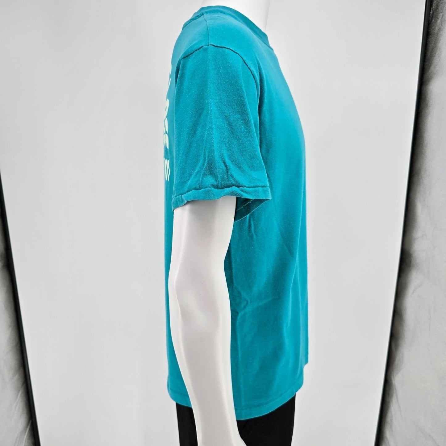 Vintage 1990s Maestas Glass Albuquerque, New Mexico Teal Promo/Work T-Shirt (L)