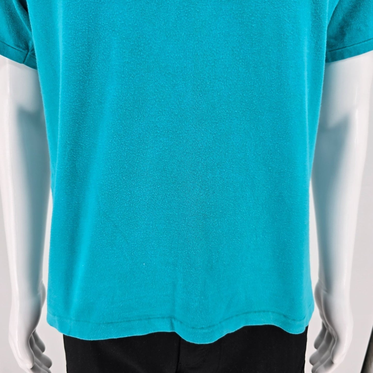 Vintage 1990s Maestas Glass Albuquerque, New Mexico Teal Promo/Work T-Shirt (L)