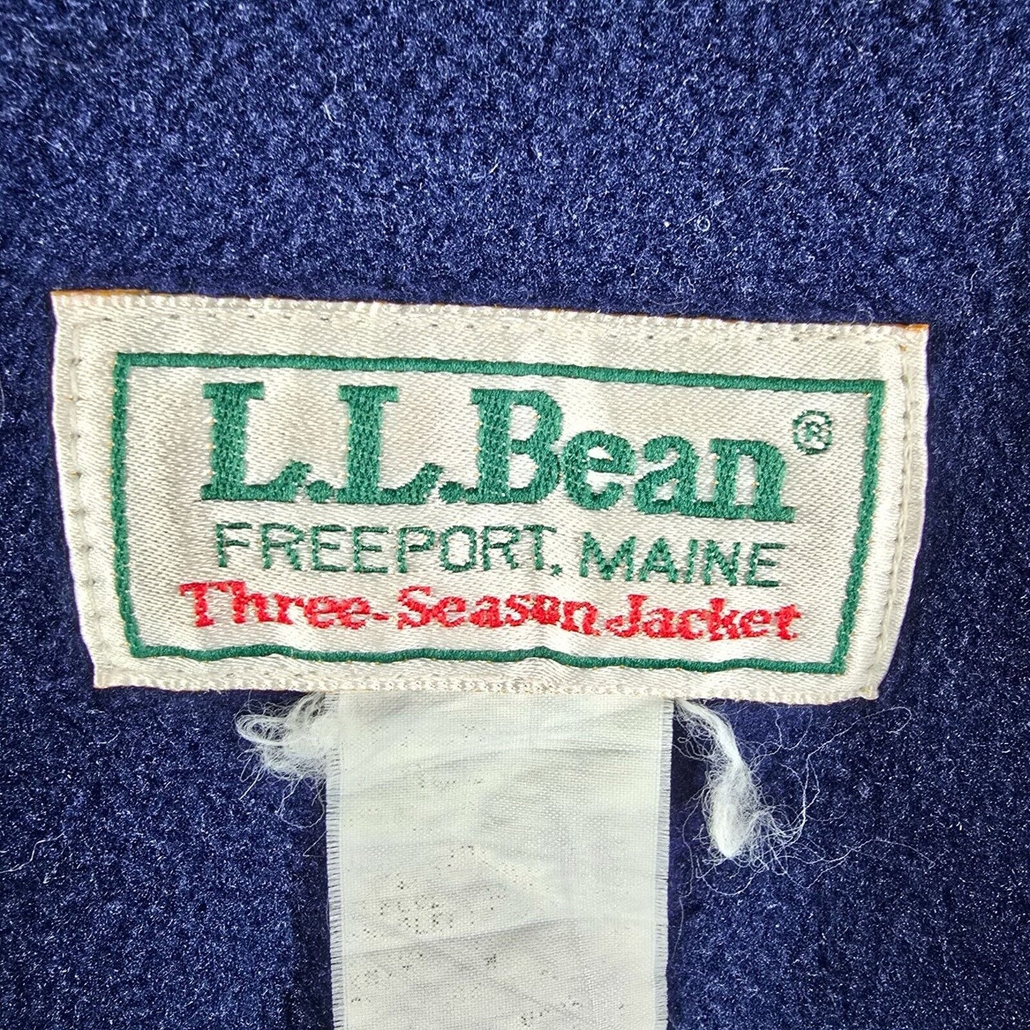Vintage 1990s L.L. Bean Womens Purple Three-Season Jacket Fleece-Lined Jacket -L