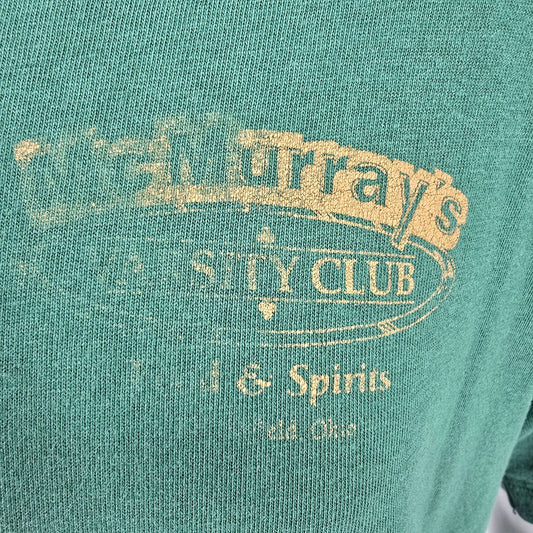 Vintage 1990s Hanes Beefy-T McMurray's Varsity Club Ohio Faded T-Shirt (L)