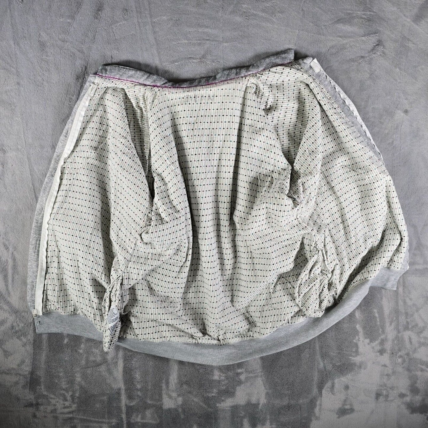 Vintage 80s/90s "be in the current seen" Geometric Gray Oversized Jacket (OSFA)