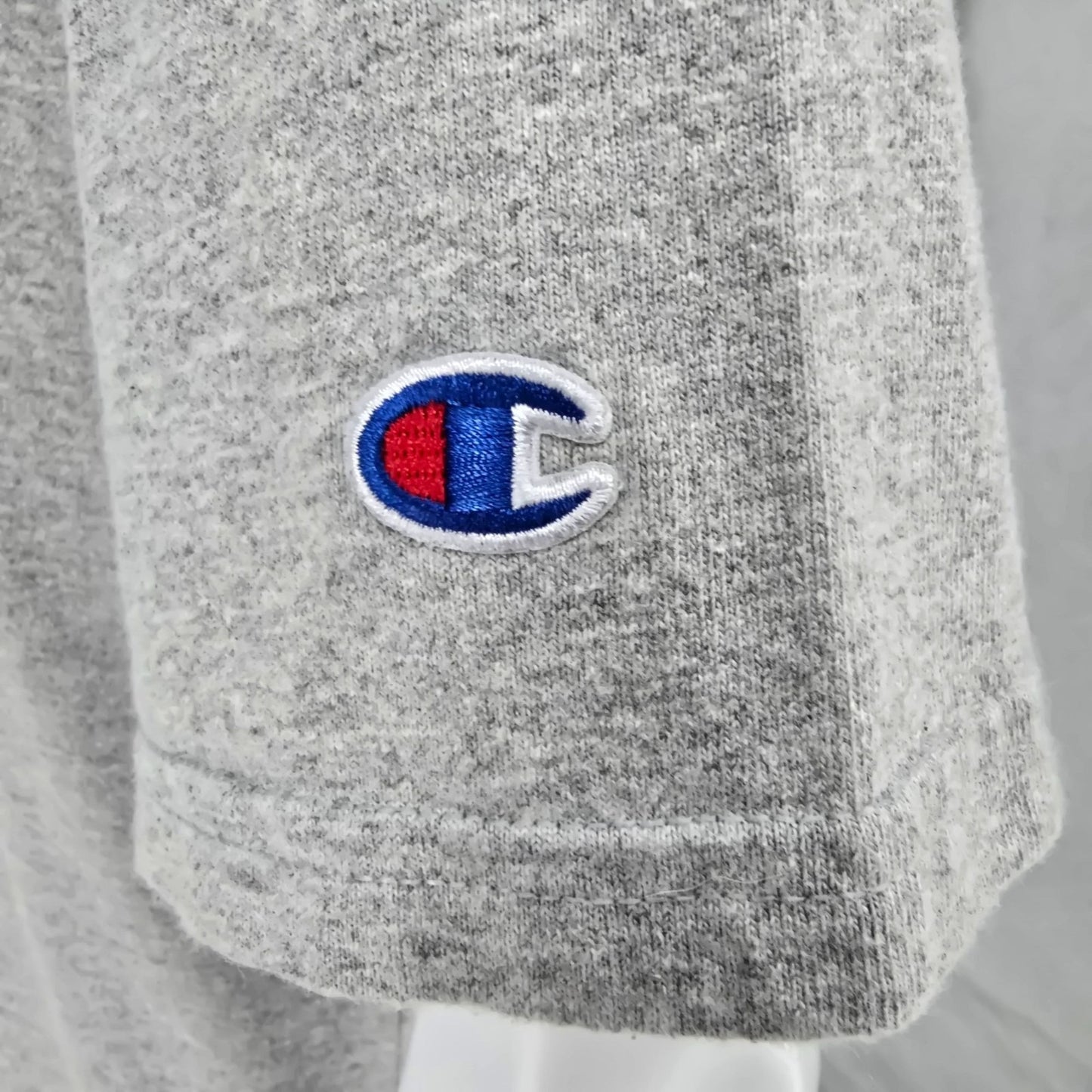 2020 Champion Photo-Real Jocktag Heritage Tee Oxford Gray T-Shirt (L) *Flaws