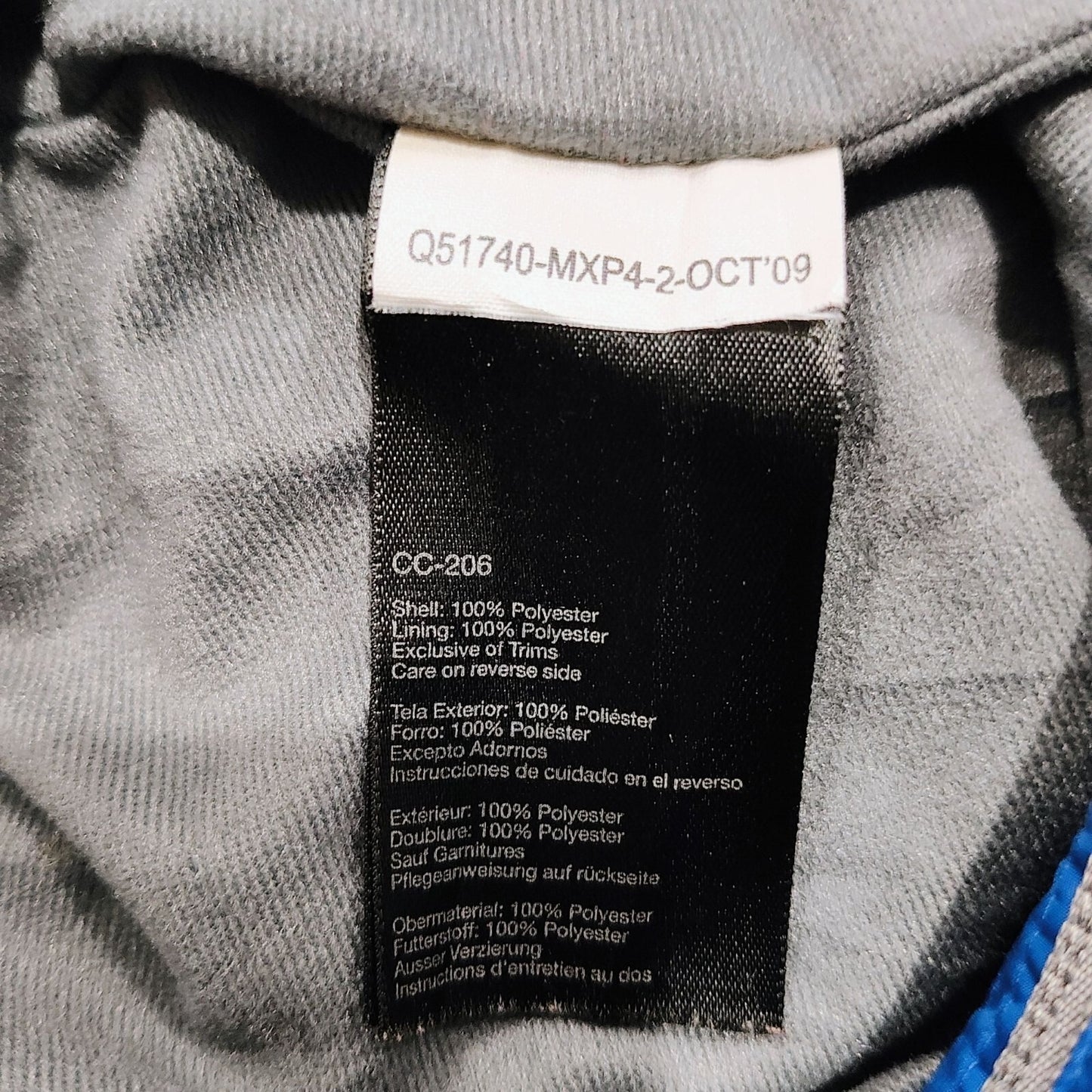 Marmot Kids 2009 Unisex Blue & Gray Lightweight Polyester Rain Jacket XL