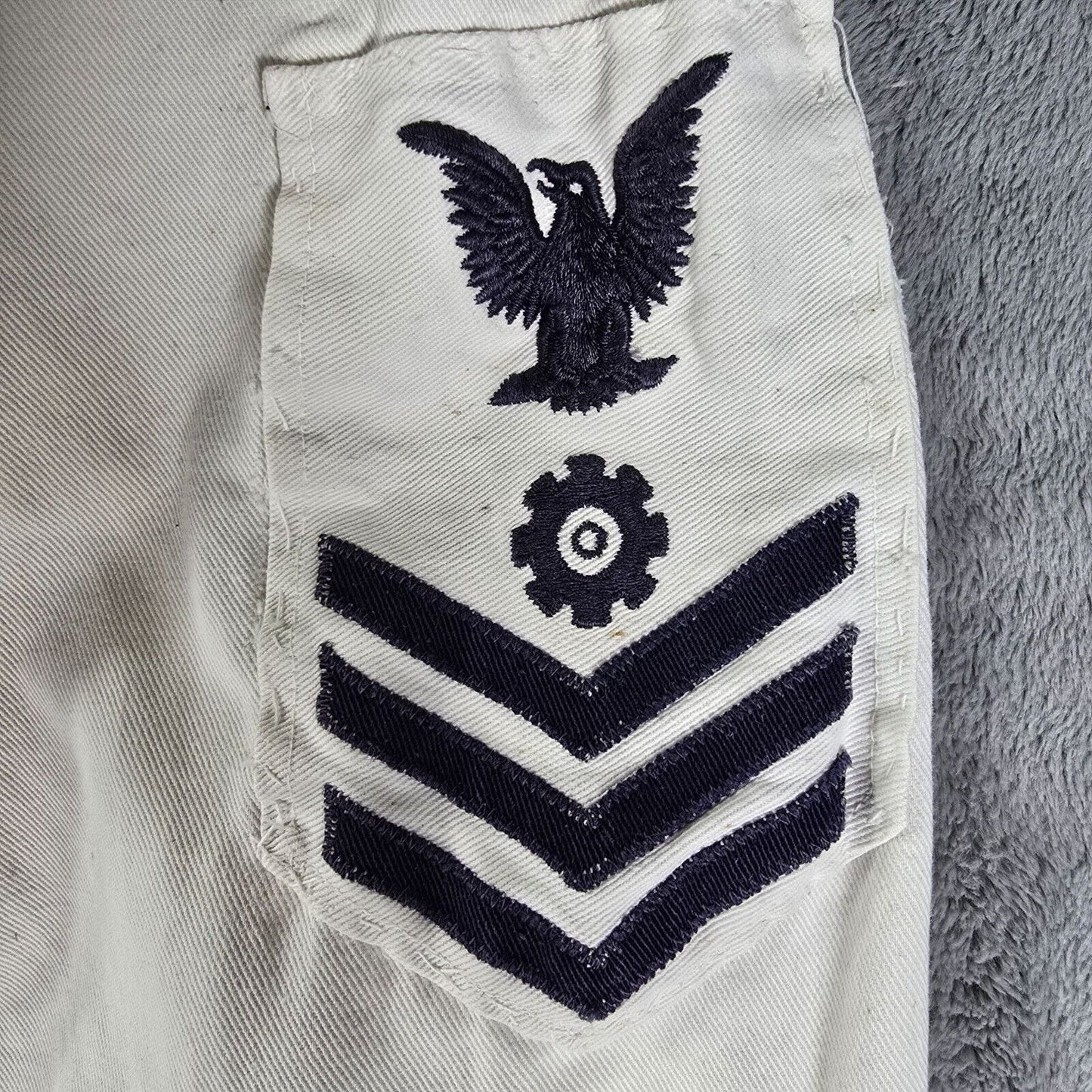 Vintage Korean War Navy Petty Officer First Class Engineman EN1 Uniform Top -S