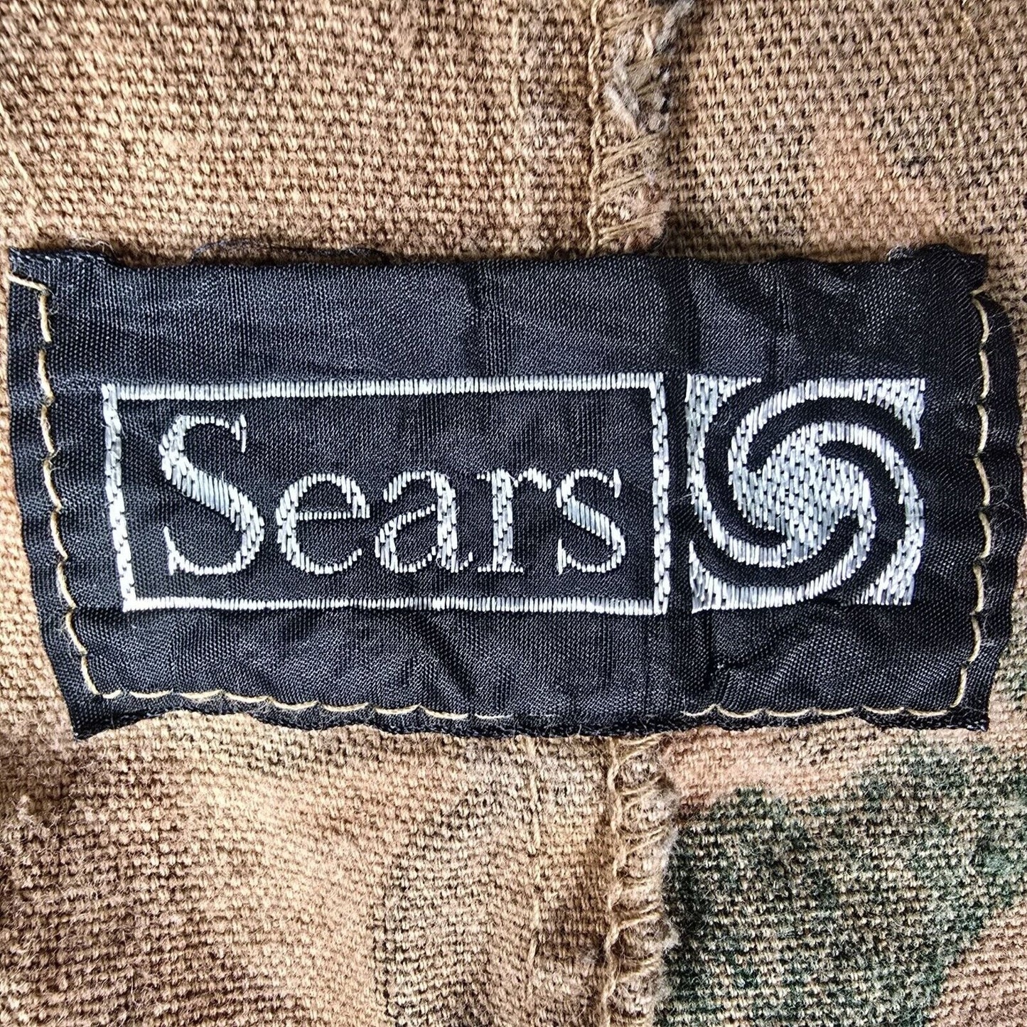Vintage 1980s Sears Camouflage Nylon Game Pocket Cotton Duck Hunting Vest (M)