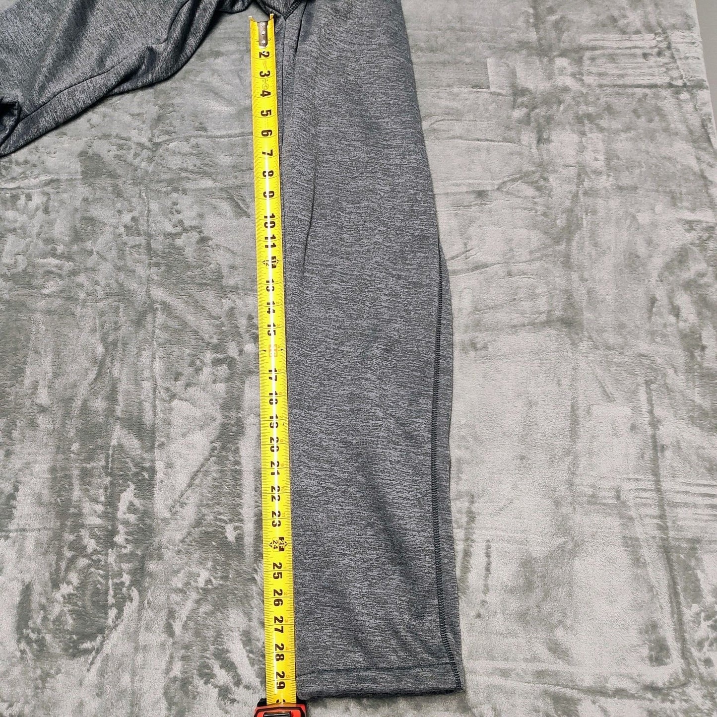AND1 Tech Fleece Pants with Zipper Pockets Ebony Heather (Small)