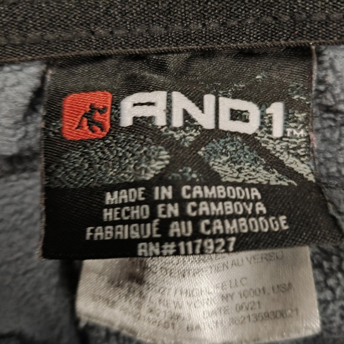 AND1 Tech Fleece Pants with Zipper Pockets Ebony Heather (Small)