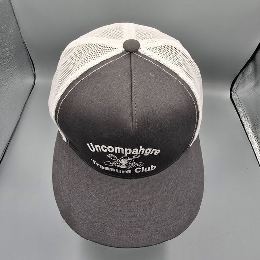 Uncompahgre Treasure Club Snapback Black & White Mesh Colorado Trucker Hat