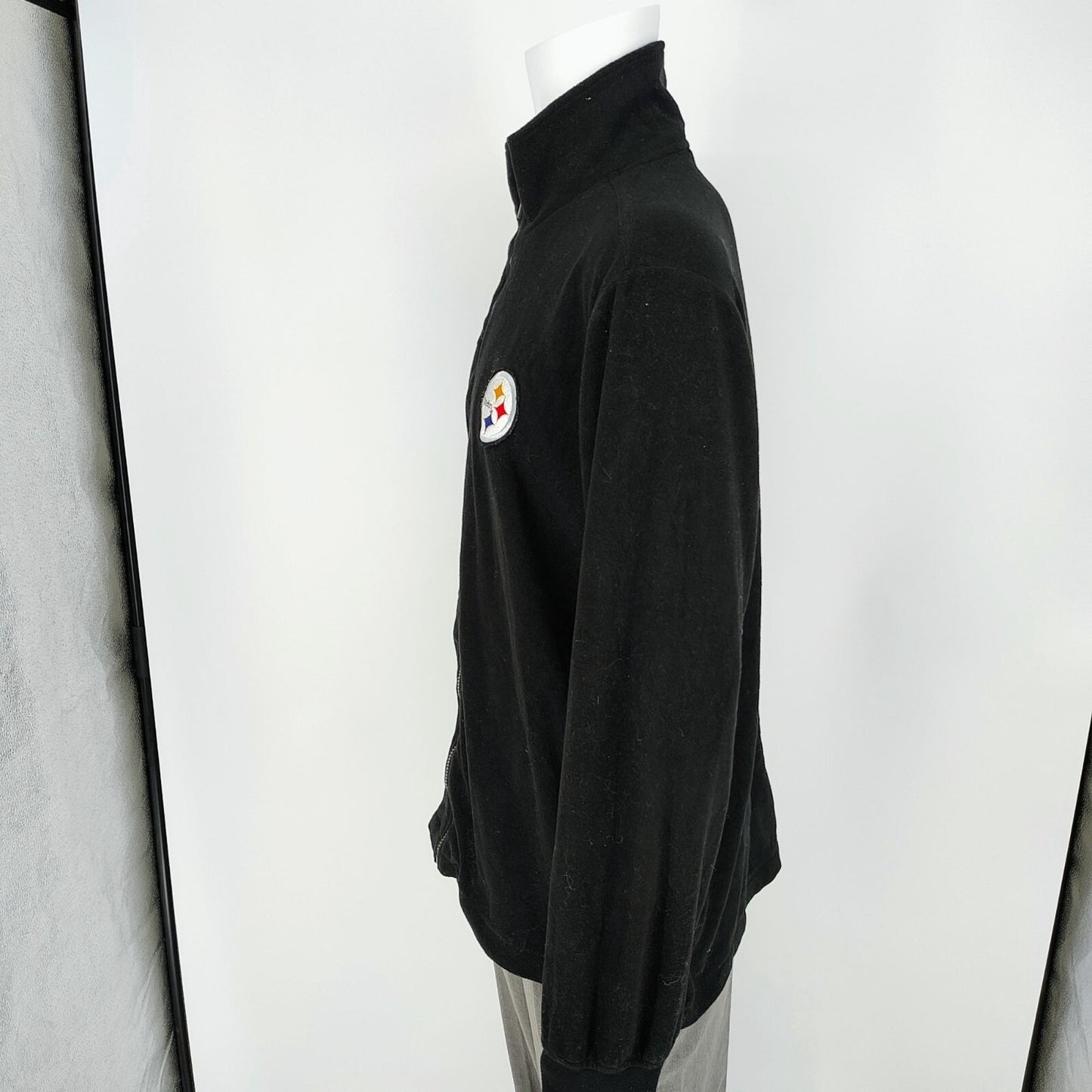 Pittsburgh Steelers NFL SI G-III Black Zip Up Mens Fleece Jacket (XL)