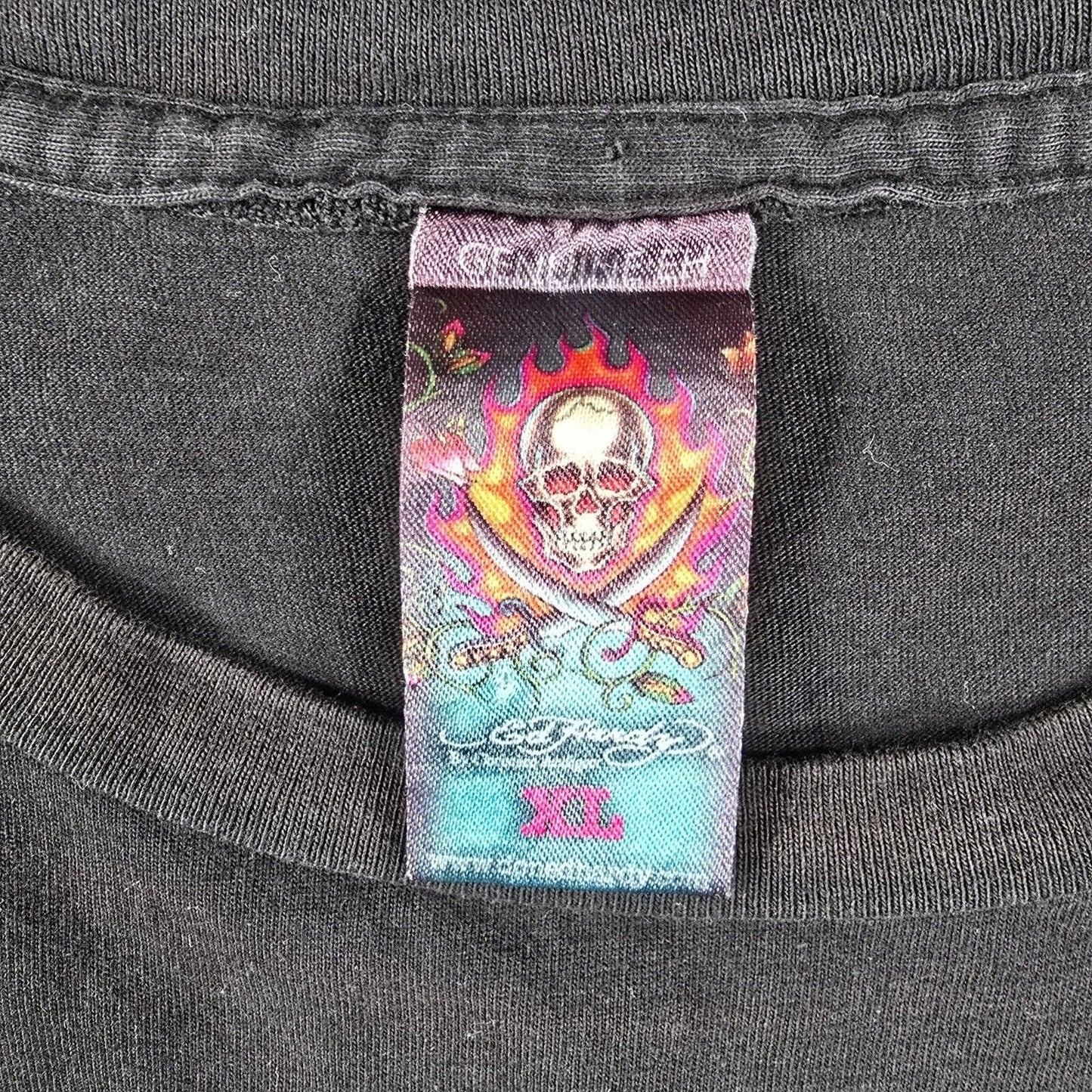 Vintage Y2K Ed Hardy by Christian Audigier "Death Before Dishonor" T-Shirt (L)